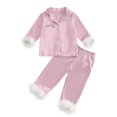 thumbnail image 5 of SNKSDGM Girls Easter Toddler Girl Outfit 4T Easter Outfits for Girls 10-12 Children Fashion Cute Print Casual Comfort Pajamas Set Long Sleeve Shirt Trousers Two Sets 3-4 Years, 5 of 5