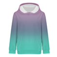 thumbnail image 4 of WZXFASHION Chandail à Capuche Surdimensionné pour Femmes Manches Longues Décontractées Poches Mode Chandail Dégradé Imprimé 50 % de Réduction Liquidation Chandail Col Roulé, 4 of 5