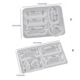 thumbnail image 3 of Multipurpose Sturdy Silicone Resin Castes Silicone Molds with Elliptical Love Sand Effect Home Accessory for Any Ages, 3 of 4