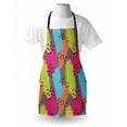 thumbnail image 3 of Modern Apron Vector Abstract Design Colorful Brush Strokes with Geometric Triangles Image Print, Unisex Kitchen Bib Apron with Adjustable Neck for Cooking Baking Gardening, Multicolor, by Ambesonne, 3 of 3