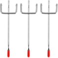thumbnail image 1 of 25Pcs 100Mm Cross Panel Hooks Slat Wall Retail Display Shop Board Fits Chrome Hanger 1-1.5Kg Loading Metal, 1 of 5