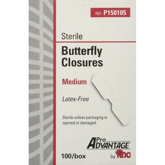 Pro Advantage P150105 Medium Butterfly Wound Closure (Box of 100)