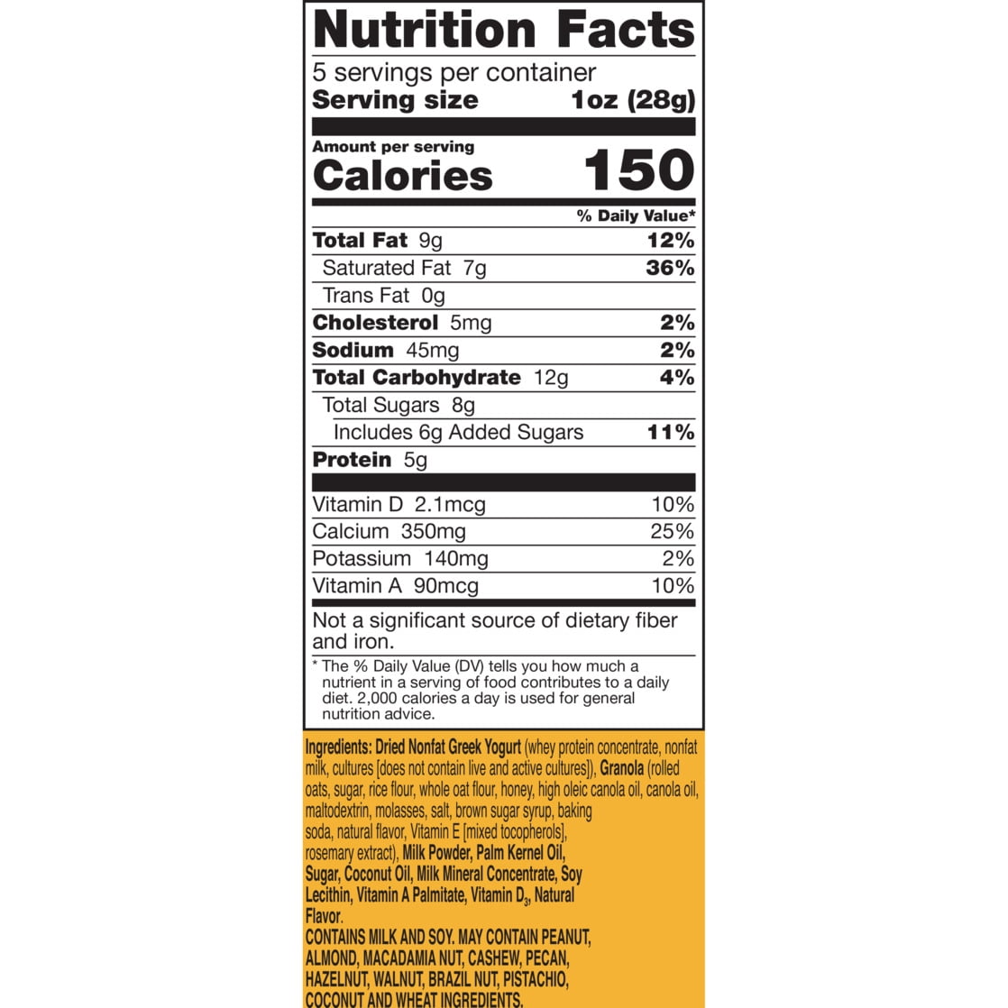 YOBARK Dairy Bark, Nature Valley Granola and Greek Yogurt Snacks, Honey Vanilla, 5 oz
