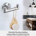 thumbnail image 3 of Bathroom Double Hook Brushed Gold, Angle Simple SUS304 Stainless Steel Bath Towel Holder, Double Robe Hanger Wall Mount, 3 of 18