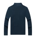 thumbnail image 3 of gbyLJF Men's Full Zip Knitted Sweater Solid Color Casual Long Sleeve Stand-up Collar Sweater Coat Regular Fit Cardigan with Pockets, 3 of 9