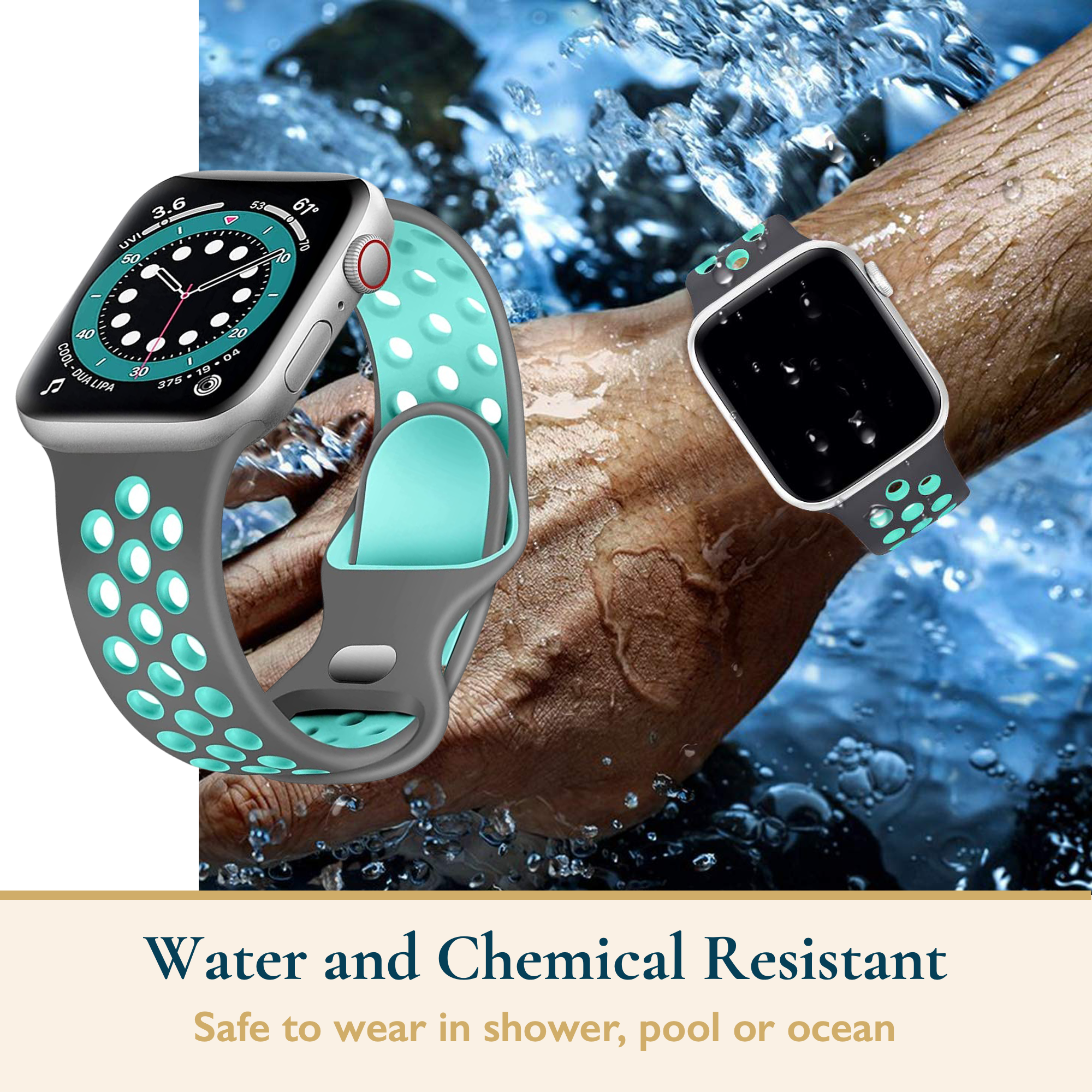 ComfiTime Apple Watch Band - Stretchy Silicone Sport Strap photo 7