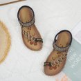 thumbnail image 6 of Clearance VerPetridure Bohemian Flat Flower Rhinestone Sandals Outer Beach Sandals, 6 of 7