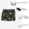 thumbnail image 3 of Yiaed Happy New Year Print Men's Soft Cotton Boxer Shorts Breathable Boxers Underwear Moisture-Wicking Underwear Stretch Boxer Briefs for Man-Medium, 3 of 5