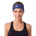 thumbnail image 4 of Luxtrada Sports Headbands for Men Women Non-Slip & Moisture Wicking Elastic Yoga Headband Hairband for Working Out, Running, Gym, Cycling (Camo Blue), 4 of 10