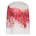 thumbnail image 6 of jsaierl Christmas Sweatshirts for Women Round Neck Long Sleeve Shirts Snowflake Print Tops Workout Casual Fall Blouse Tee Pullover Christmas Gifts for Teen Girls, 6 of 6