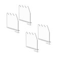 thumbnail image 1 of Oleegame 2PC Spoon And Lid Rest Shelf Dividers For Closet Organization. Shelf Dividers For Closet Organization Clear, 1 of 8