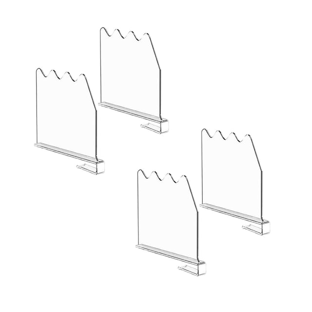 Oleegame 2PC Spoon And Lid Rest Shelf Dividers For Closet Organization. Shelf Dividers For Closet Organization Clear