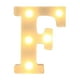 thumbnail image 2 of Letras LED del alfabeto, letras de plástico blanco A-M, 26 luces LED del alfabeto inglés F, 2 of 3