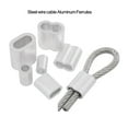 thumbnail image 2 of Durable Sliver Crimp Sleeve Aluminum Double Hole Cable Clip 8-Shape M1 To M12 Fixing Clip Wire Ferrules, 2 of 6