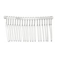 thumbnail image 5 of 2 Pcs No Slip Hair Side Combs Accessories, Metal, Silver Tone, 3", 5 of 5