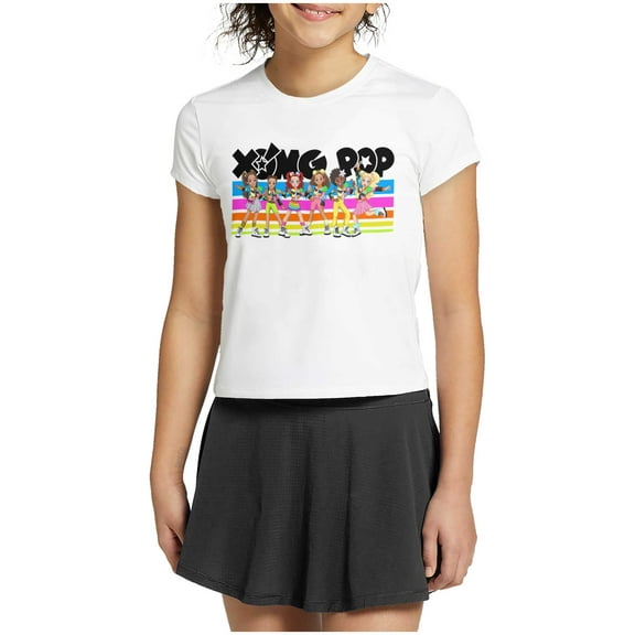 XOMG POP Music Cartoon Band Members Women's Tee Brisco Brands L