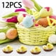 thumbnail image 1 of 12 Uds. de de Pascua, modelo de adorno de jardín, figuritas de nido de huevos de , decorativos de Pascua para jardín, escrito BLESIY figuritas de pollitos de pascua, 1 of 8