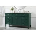 thumbnail image 2 of 60 inch single bathroom vanity in green, 2 of 8
