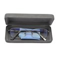 thumbnail image 3 of Gafas con media montura metálica SANHOOPOLO que bloquean la luz azul, 3 of 9