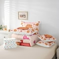 thumbnail image 5 of Homewish Kawaii Capibara Teens Bedding Comforter Set 7pcs, Funny Cartoon Animal Queen Bedding Sets, Strawberry Fruit Reversible Queen Sheet Sets, Microfiber Bedroom Decor, 5 of 7