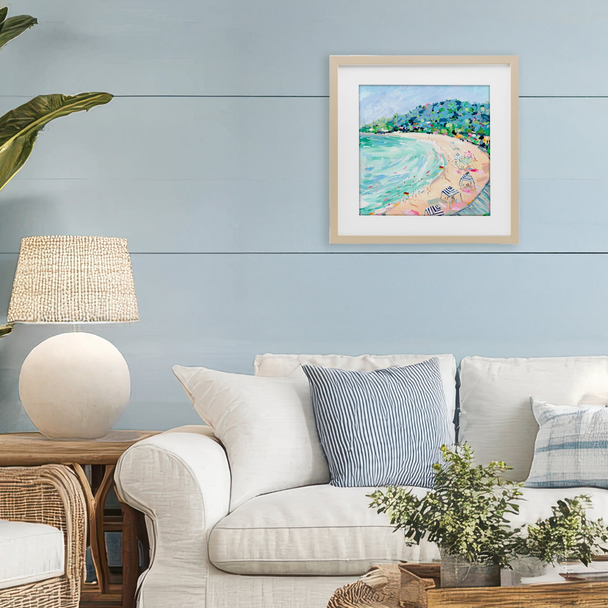 Stupell Industries Good Times Noosa Beach Birch Framed Print Under Glass, design by Meredith Howse