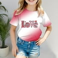 thumbnail image 2 of Godom Girls Super Soft Short Sleeve T-Shirts Cotton Tees Kids Summer Tops, 2 of 4