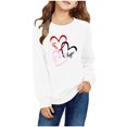 thumbnail image 4 of Sweat à Capuche Imprimé pour Bébé, Fête de la Saint-Valentin, Col Rond, Manches Longues, Mode et Mignon pour Garçons et Filles, 4 of 7