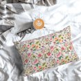 thumbnail image 5 of Yiaed Bunny Floral Print Brushed Microfiber Envelope Pillowcases, Standard,Envelope Closure Pillow Cases(No pillow core)-14"x20", 5 of 6