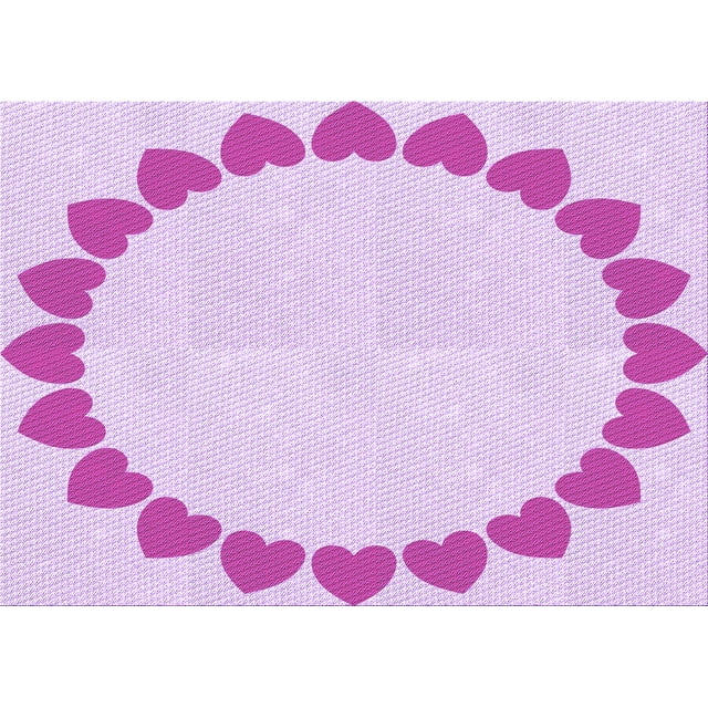 Ahgly Company Machine Washable Indoor Rectangle Transitional Crimson Purple Area Rugs, 6' x 9'