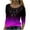 Purple, variant on Fesfesfes Fashion Tops Sweatshirt for Women Casual Printing Round Neck Long Sleeve Loose T-Shirt Fall Blouse Pullover Tops Under $10