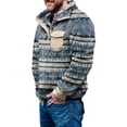 thumbnail image 1 of 2025 Men's Winter Fleece Pullover Fleece Sweatshirt Jacket Button Collar Oversized Sweatshirt Warm Sweater Coat, 1 of 6