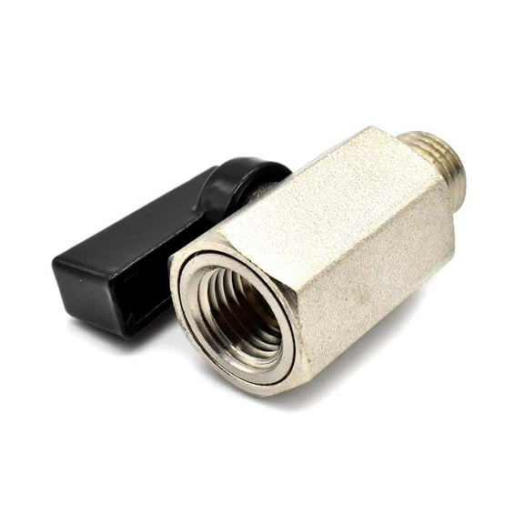 Interstate Pneumatics VB440 Brass Ball Valve with Lever 1/4" FPT x 1/4" MPT