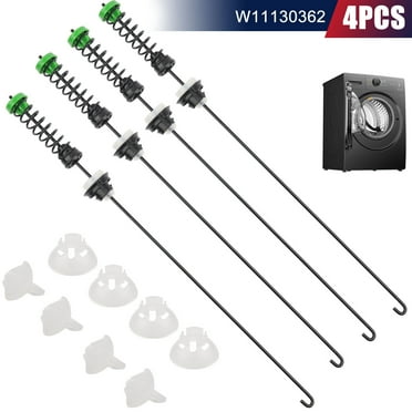 Audessy 4Pcs Upgraded W11130362 Washer Suspension Rod Kit For Whirlpool Washing Machine
