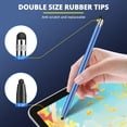 thumbnail image 2 of 5Pcs Stylus Pen for Touchscreen, Dual-Head Universal Capacitive Touch Screen Drawing Stylus Pen, High Sensitivity & Precision No Scratches Capacitive Pen, Multi-Color, 2 of 7