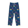 thumbnail image 2 of Vsdgher Dogs Riding Skateboard Print Mens Pajama Pants Sleep & Lounge Pants, PJ Bottoms With elastic waistb and Pockets, 2 of 5