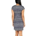 thumbnail image 5 of Nicole Miller Women's Plus Twist Knot Mini Dress-Blue / 3X, 5 of 8