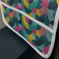 thumbnail image 3 of Geometric Microwave Oven Cover, Patchwork Inspired Half Arc Shaped Colorful Curved Stripes in Grunge Style, Water Resistant Organizer with Pockets for Kitchen, 36" x 12", Multicolor, by Ambesonne, 3 of 4