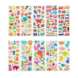  Stickers Glitter Pack 10 Sheets Silver Color Bow Flower Cartoon  Kids 3D Stickers Craft Decorations Gift Box Packing Photo Album Scrapbooks  Book Diary