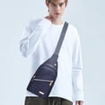 thumbnail image 4 of Bandolera para hombre y mujer con orificio para auriculares – Mochila pequeña de hombro/pecho para senderismo, camping, actividades al aire libre y viajes., 4 of 6