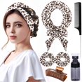 thumbnail image 1 of Ailsa Hairband – Rizadores sin calor durante la noche para dormir para cabello largo, juego de 6 piezas, rizador sin calor para mujeres, incluye pinzas para el pelo, coletero, peine de cola de rata, e, 1 of 5