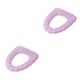 thumbnail image 3 of Cateissary Cubierta de asiento de inodoro Cojines de cojín en forma de O Alfombrillas de baño cómodas de acrílico Mantenimiento del calor Rosado 2Conjunto, 3 of 6