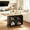Black, variant on JassmiPkwy 62.8" Rolling Kitchen Island with Storage, Dual-folding Extendable Dining Table, Natural Wood Countertop, White