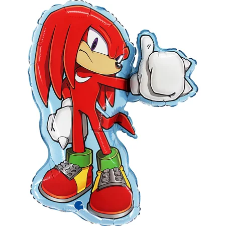 Sonic the Hedgehog Miles Tails Prower and Knuckles Set of 3 Character Mylar Foil Balloons