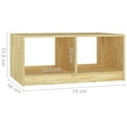 thumbnail image 2 of vidaXL Solid Pinewood Coffee Table 29.5"x13.2" Couch End Table Multi Colors, 2 of 7