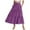 Purple, variant on vigerkar Women’s Summer Boho Flowy Swing Tiered A-Line Maxi Skirt 2025 Fashion Trendy Elastic Waist Pleated Long Beach Dress Black, XL