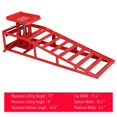 thumbnail image 4 of AOILE 2 Pack Hydraulic Car Ramps - 4410lbs Capacity Low Service Ramps for Automotive, Truck, and Trailer Garage Use - Ideal for Auto Repairs and Oil Changes - Red, 4 of 8