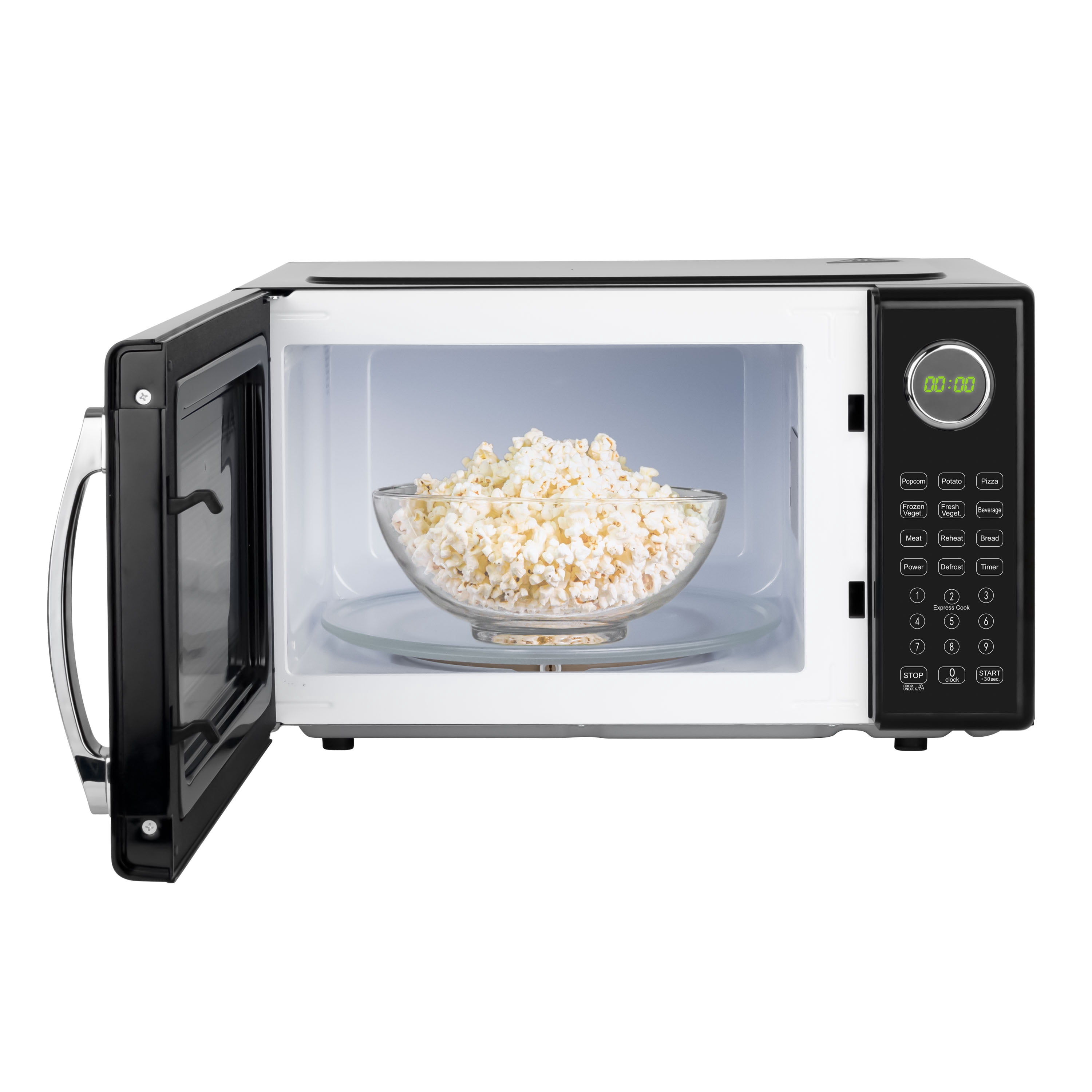 Retro 1.1 cu. ft. Countertop Microwave Oven, Black