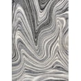 thumbnail image 2 of JONATHAN Y SUPERSOFT 5 x 8 Area Rug, Eleni Glam Abstract Marble - Charcoal/Cream, SEU301A-5, 2 of 7