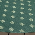 thumbnail image 4 of Safavieh Terrace Kelleh Geometric Indoor/Outdoor Area Rug, Dark Green/Light Green, 6'7" x 6'7" Round, 4 of 14