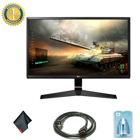 LG 27MP59G-P 27 Inch 16:9 IPS Gaming Monitor with FreeSync Starter Bundle with 1 Year Extended